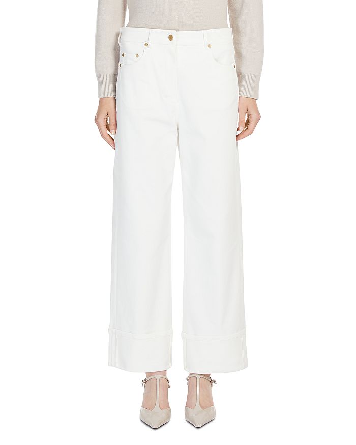 

Джинсы Cervia Wide Leg в белом цвете Max Mara, белый