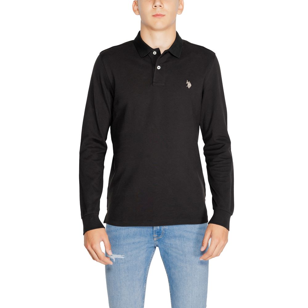 

Черная хлопковая футболка U.S. Polo Assn.