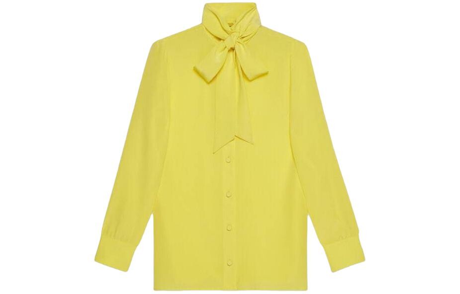 

Рубашка женская желтая Gucci