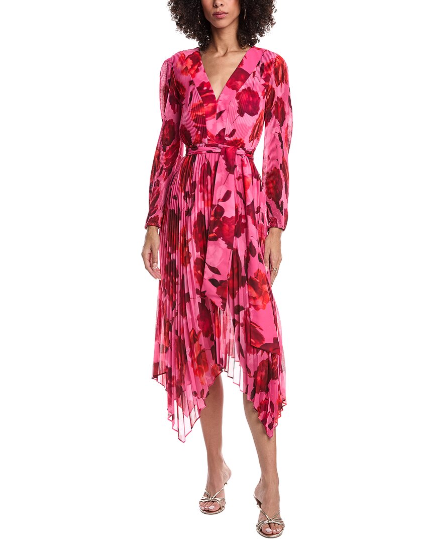 

Плиссированное миди-платье Milly Blossom, розовый