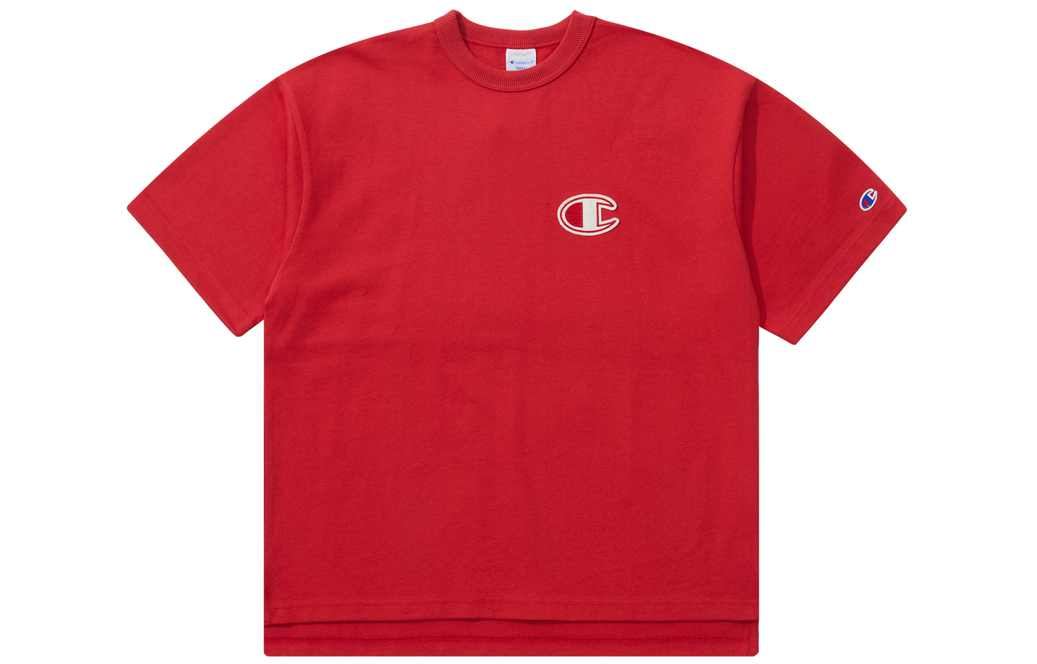 

Футболка с рукавом дроп-плечо унисекс Японская версия Champion, белая