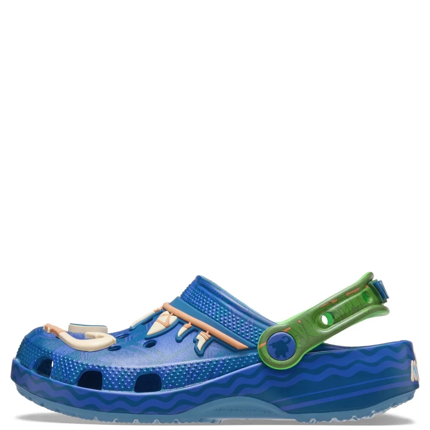 Crocs Disney Moana Maui Classic 211198-90H Clog Blue Slip On Shoes JAX478 — фото 4