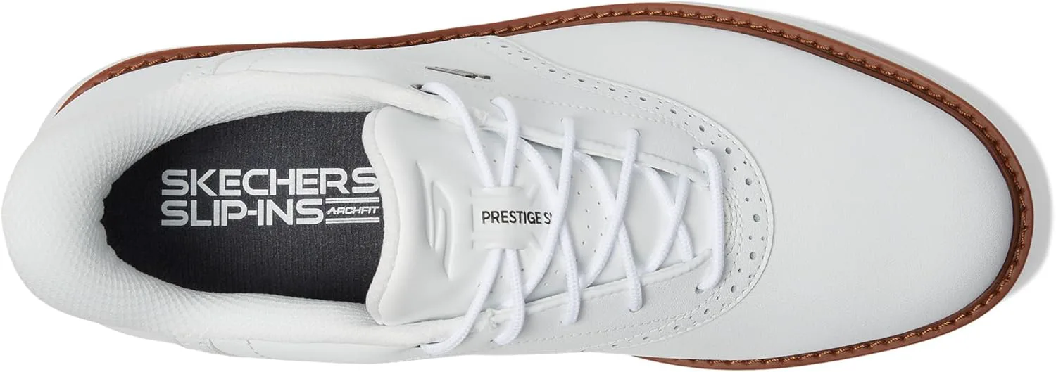 Мужские гольф-кроссовки Skechers Prestige с анатомической стелькой, белый