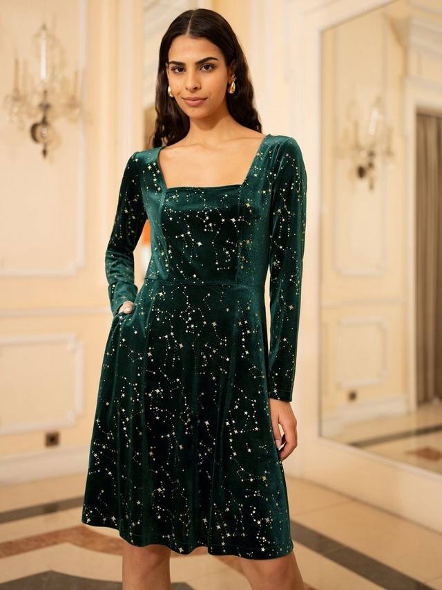 

Длинное платье с длинными рукавами до колен Yumi