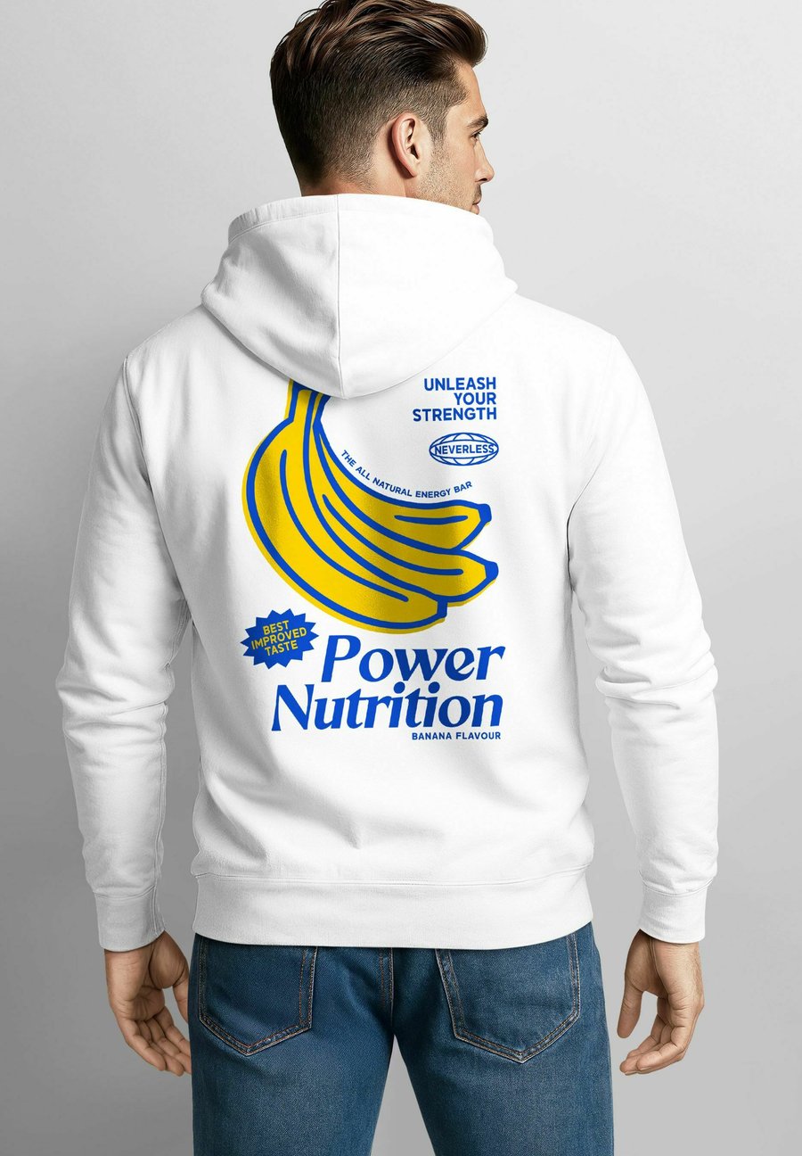

Худи Neverless BANANA POWER NUTRITION BANANA LOVERS, Weiß/Anthracite