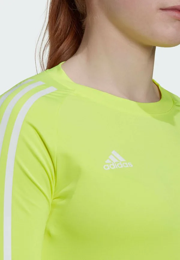 Топ с длинными рукавами и открытой спиной Adidas Performance, Team Solar Yellow — фото 3