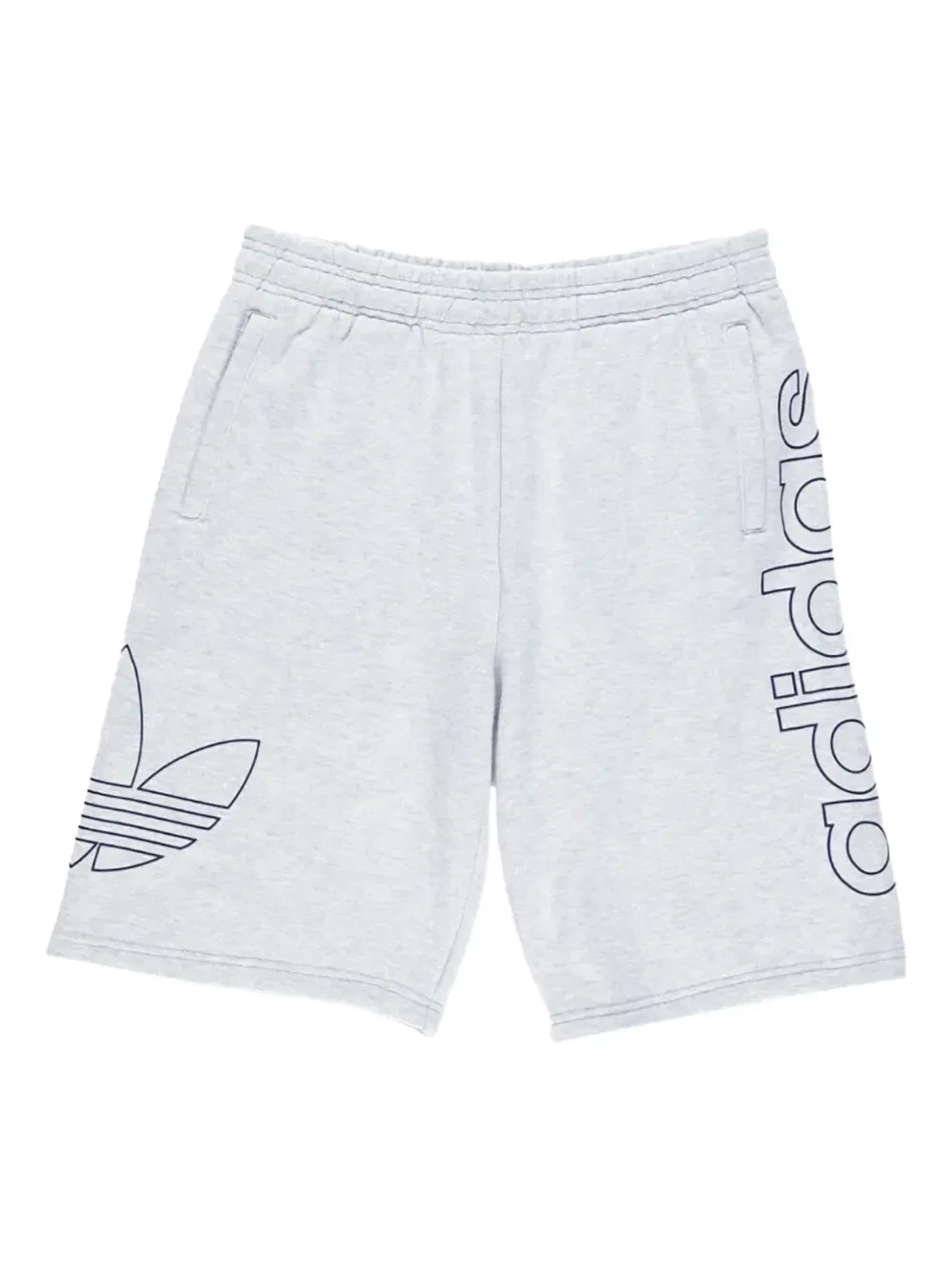 Контурные французские махровые шорты Adidas, серый