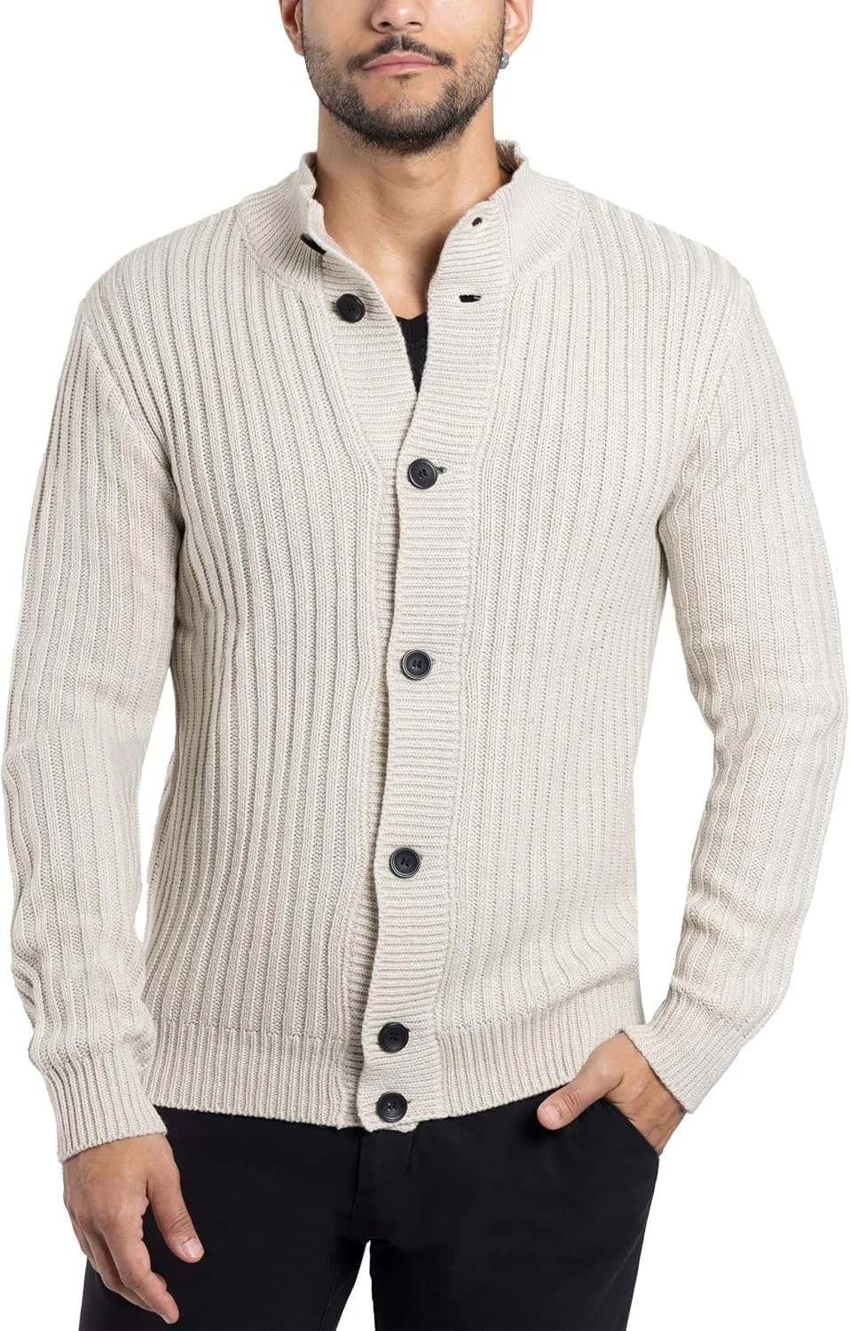 

X RAY мужской кардиган, шаль воротник, кабельная вязка