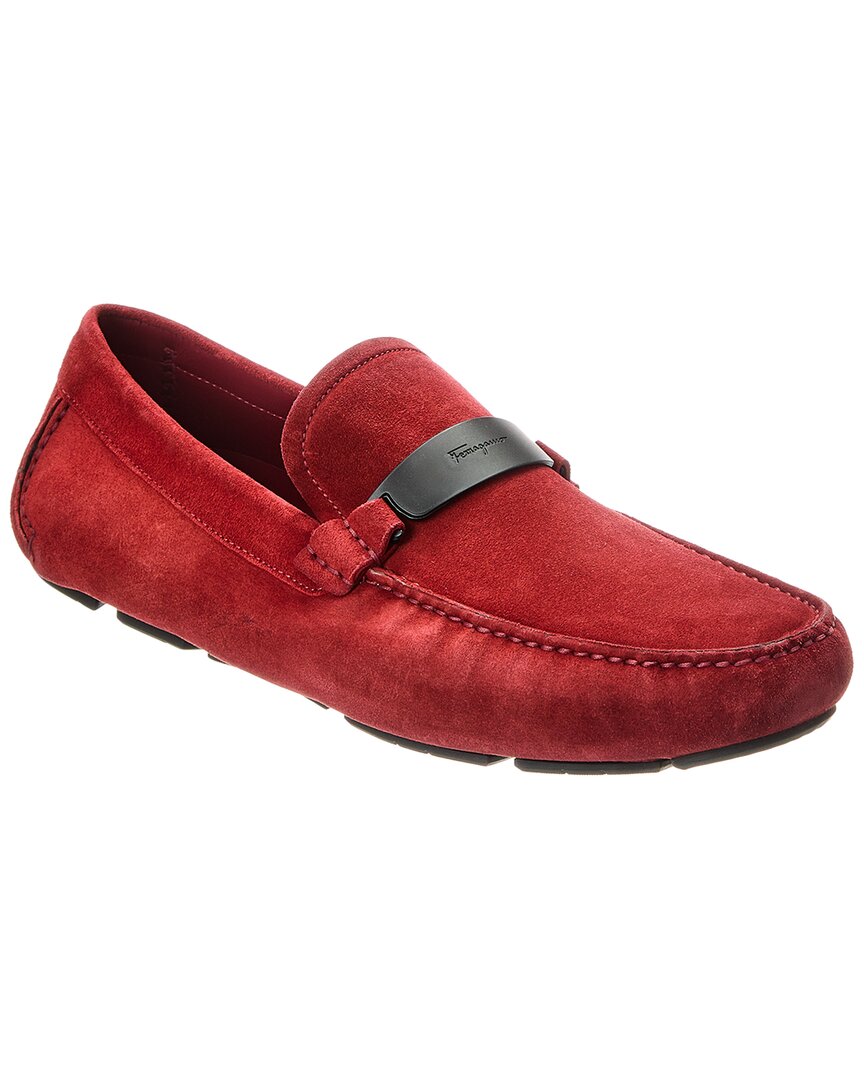 

Ferragamo Switch Evolo водительские туфли из замши Salvatore Ferragamo, красный