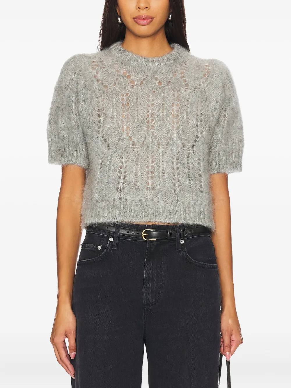 

Свитер рыхлой вязки с объемными рукавами Citizens of Humanity, серый