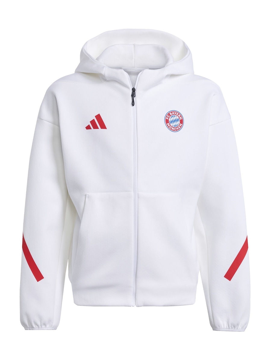 

Спортивная толстовка с капюшоном на молнии ADIDAS PERFORMANCE FCB ANTH, белый