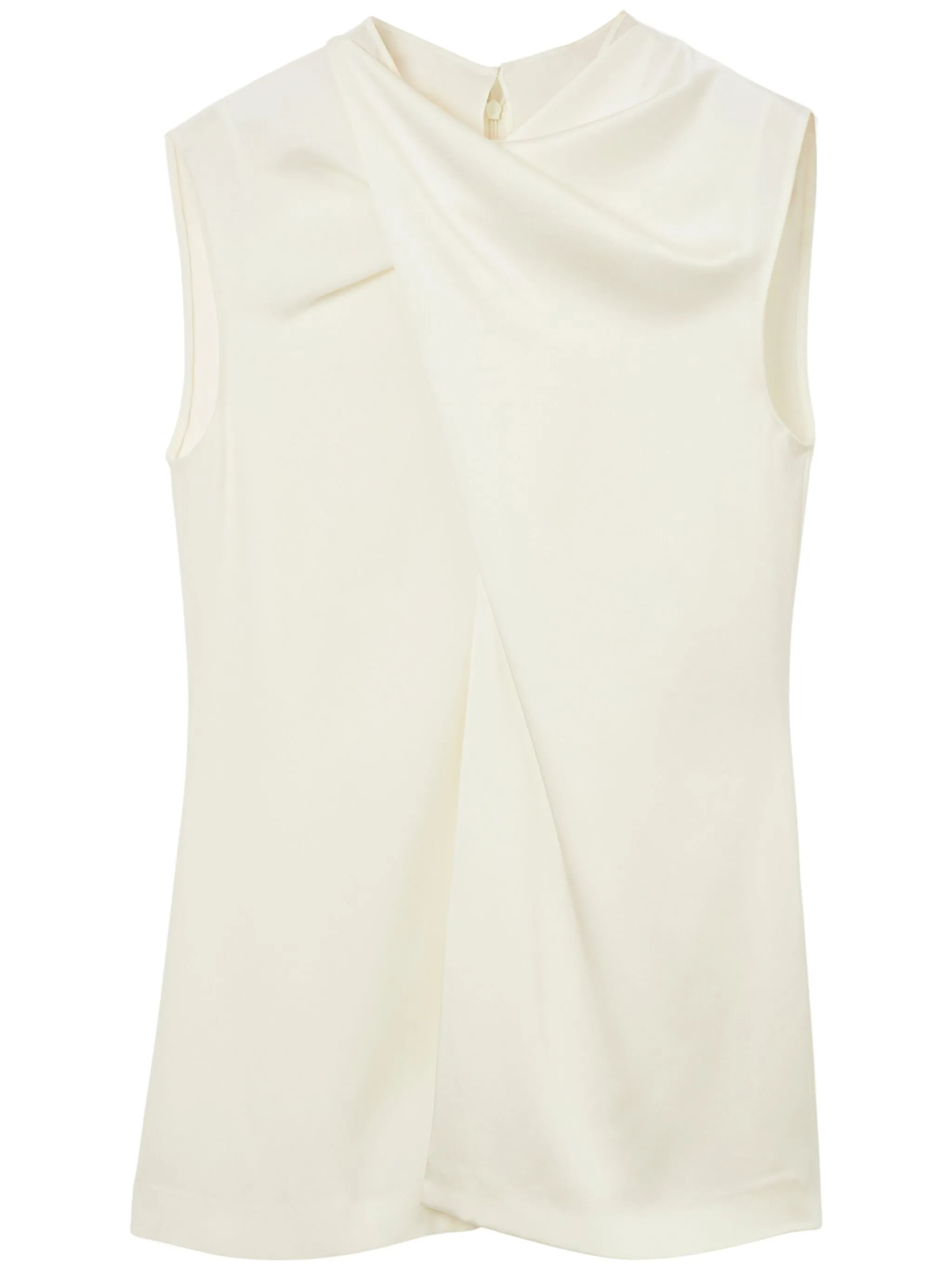 

Топ Greta с драпировкой Burberry, белый