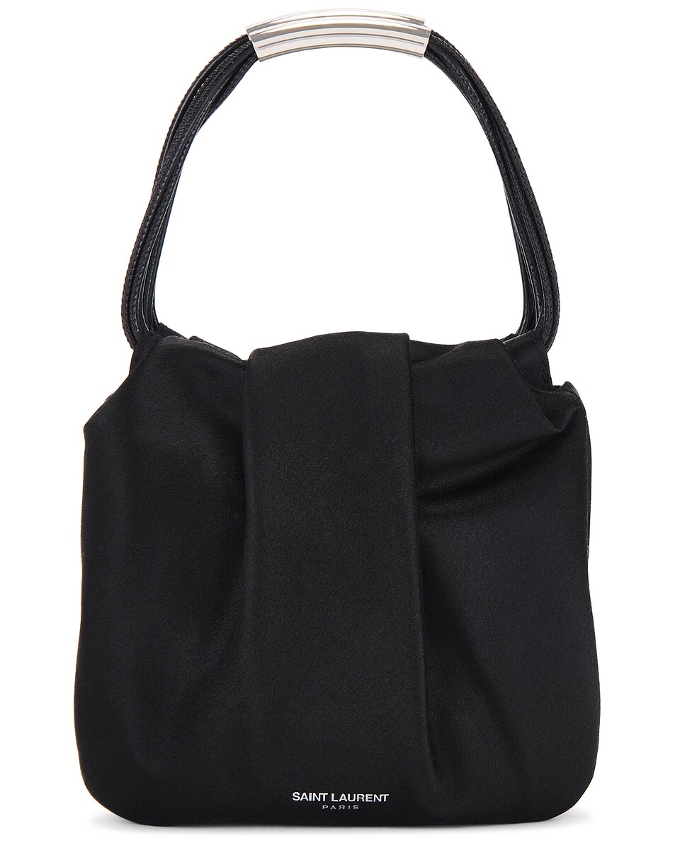 

Мини-сумка «Почон» Saint Laurent, цвет Nero