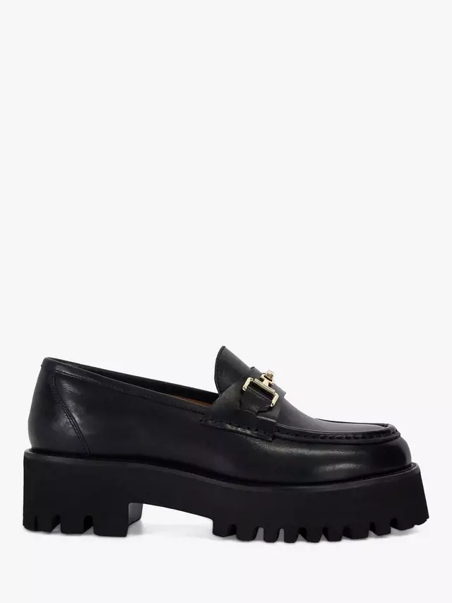 Лоферы Dune Groundbreaking Chunky Leather, черный