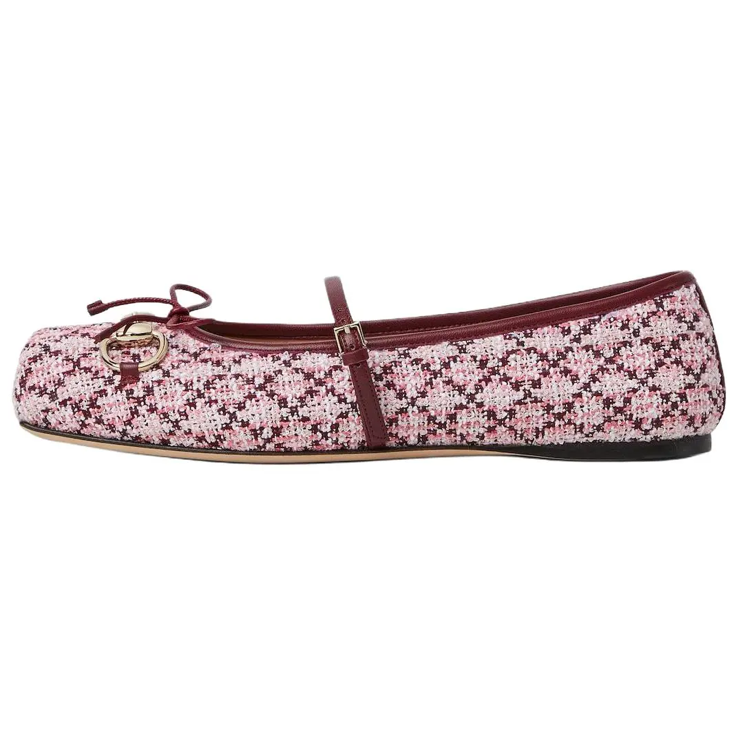 GUCCI Лоферы Horsebit Mary Jane для женщин розовые