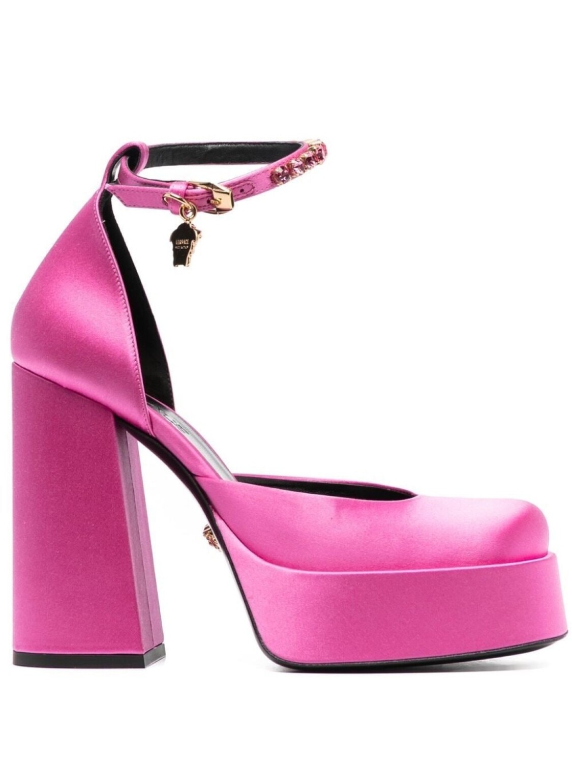 

Versace туфли Medusa Aevitas с кристаллами, розовый