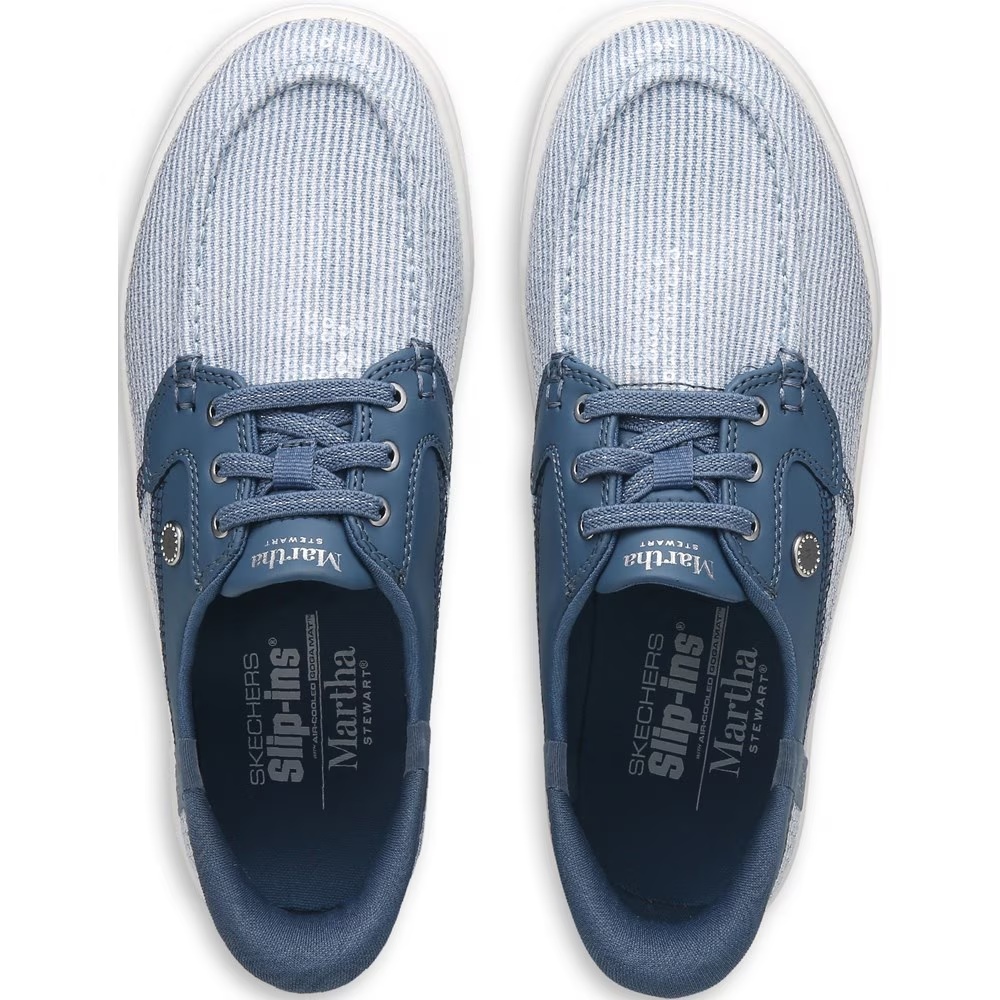 Slip-Ins martha stewart on-the-go лодочные туфли Skechers, navy — фото 4