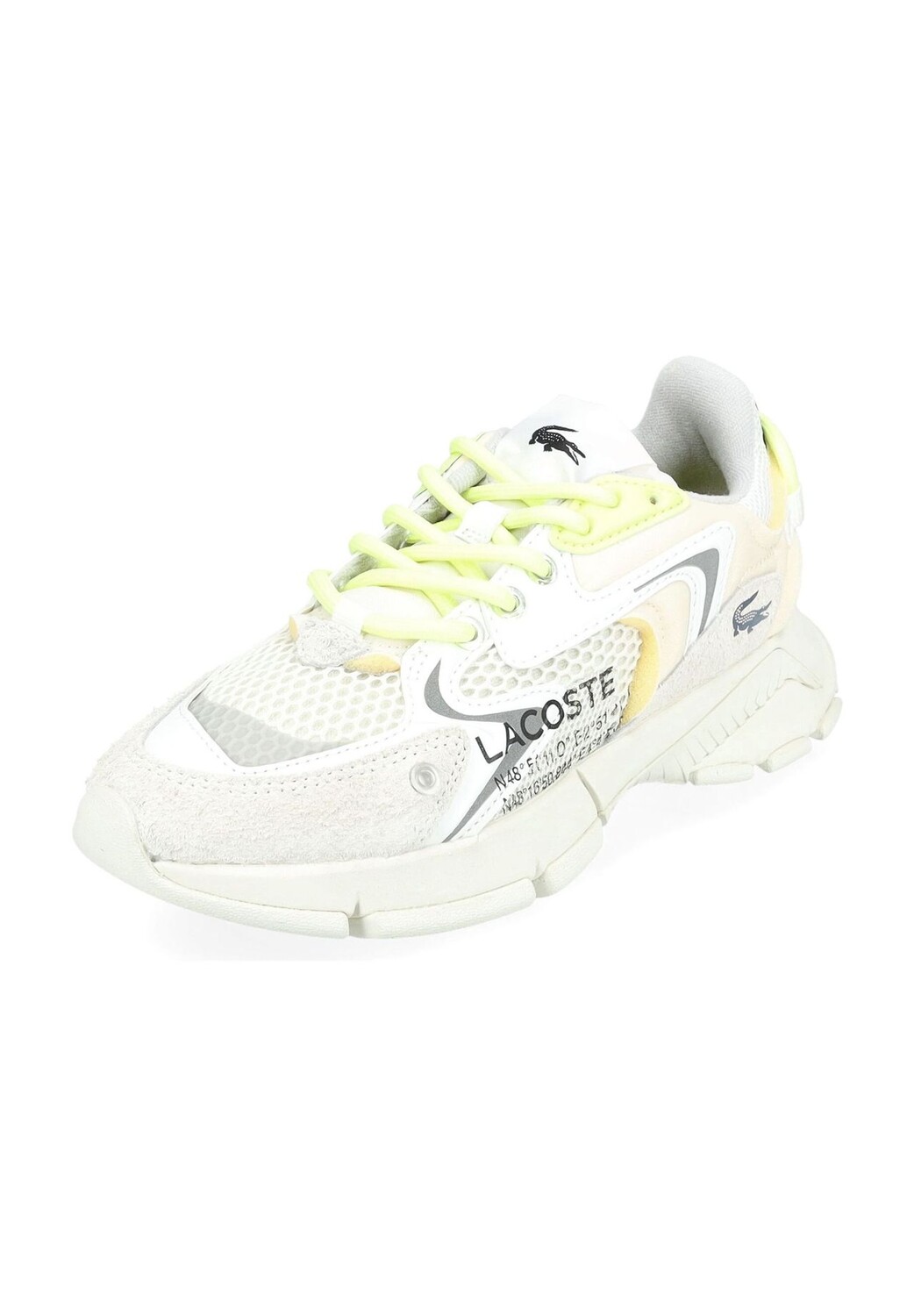 

Женские кожаные кроссовки L003 Neo с логотипом LACOSTE, цвет Off Wht Grn