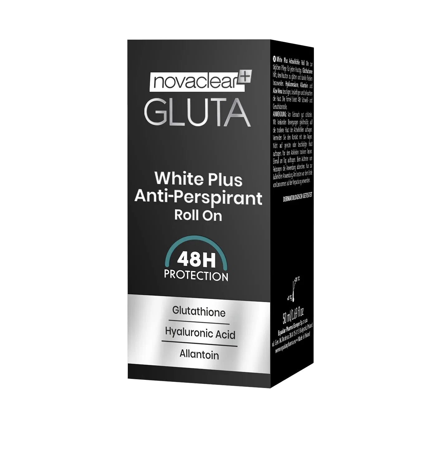 Антиперспирант-ролик Gluta White Plus Novaclear — фото 2