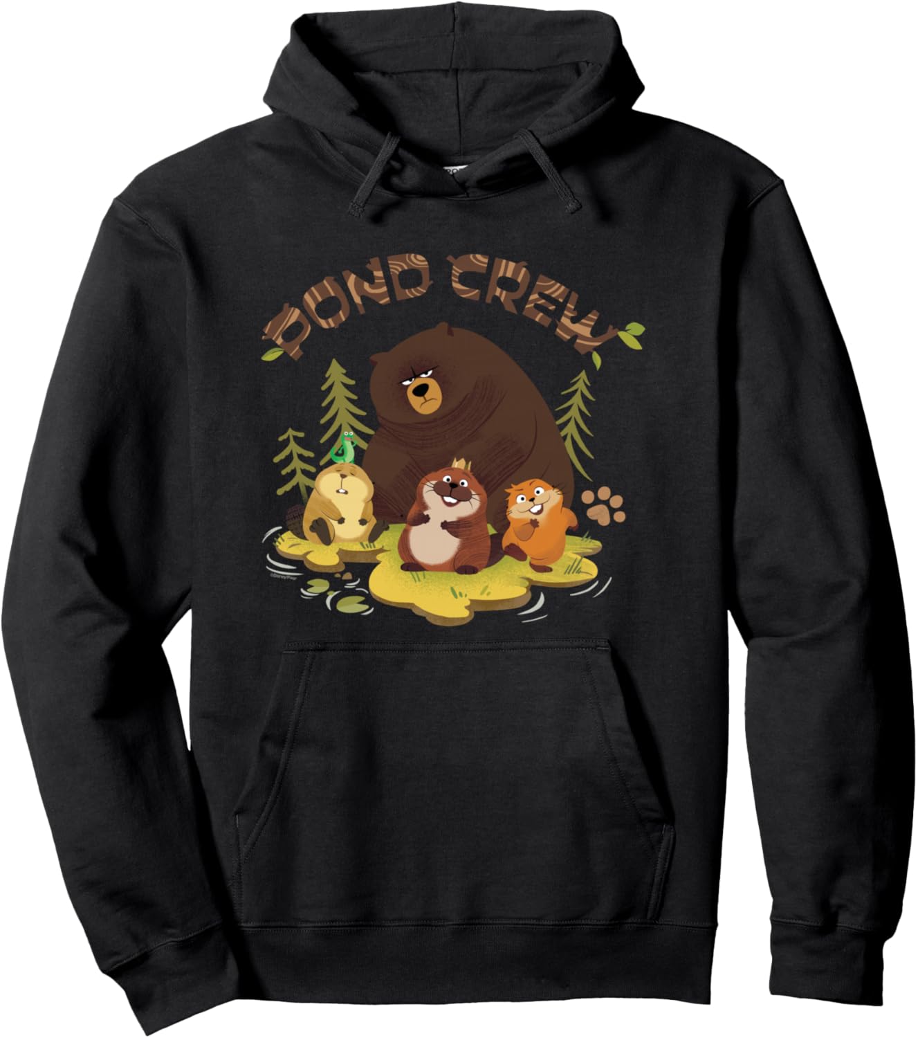 

Толстовка Disney Pixar When I'm Beaver Pond Crew Beaver Mabel and Friends, черный