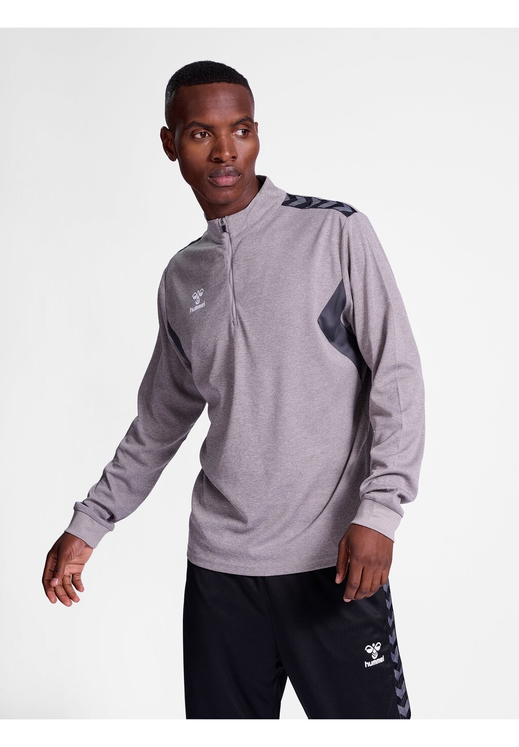 

Толстовка AUTHENTIC HALF-ZIP TRAININGSPULLOVER Hummel, цвет grey melange