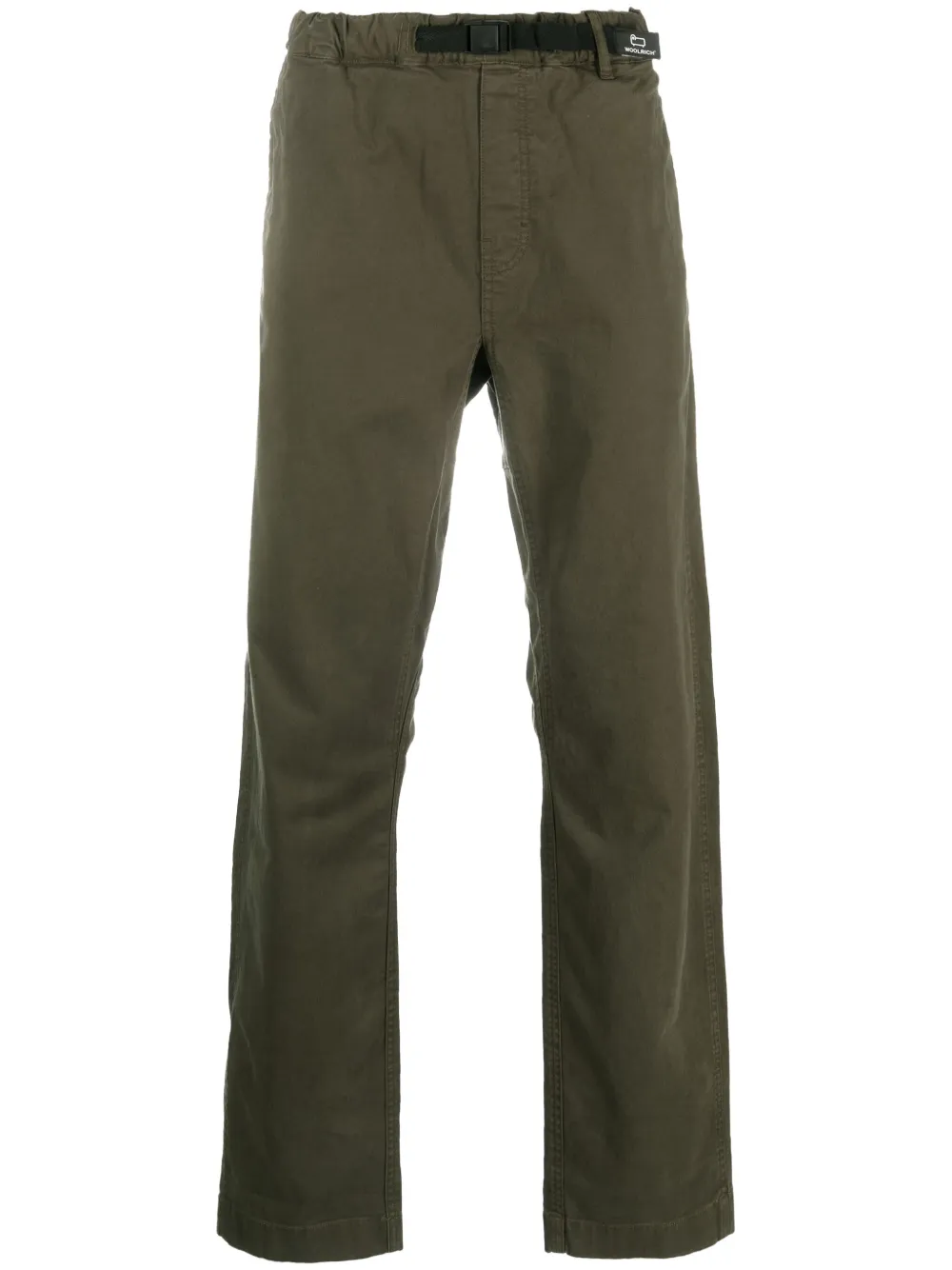 

Прямые брюки с пряжкой WOOLRICH, зеленый
