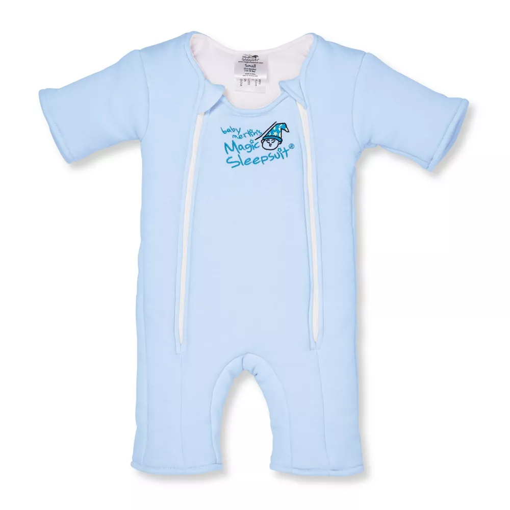 

Пеленальный костюм Baby Merlin's Magic Sleepsuit Swaddle Wrap для переходного периода, цвет Cotton Blue