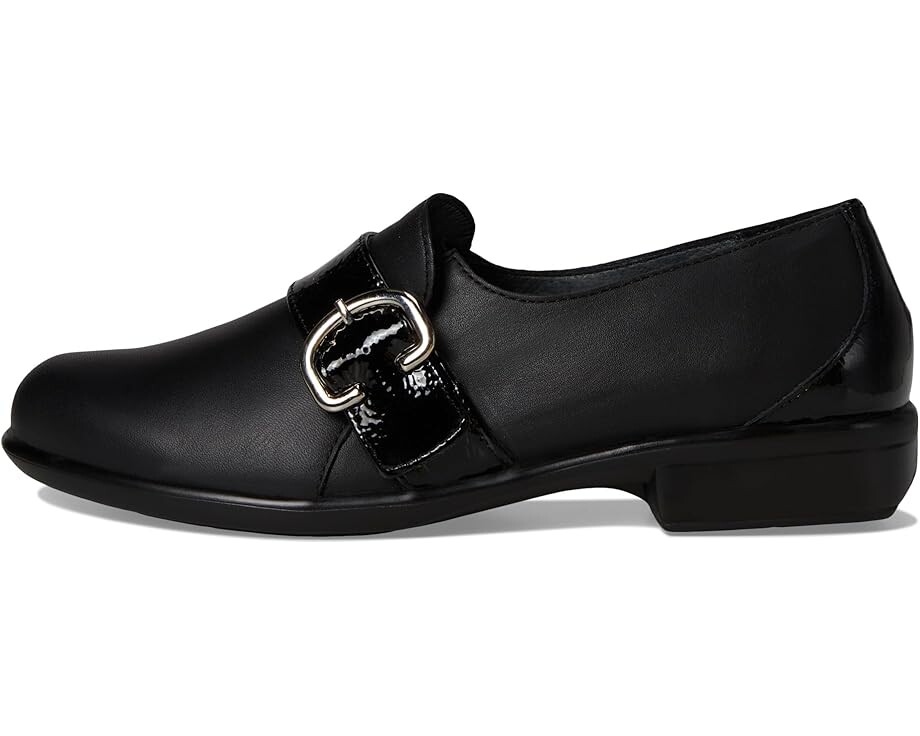 Лоферы Naot Viscol, цвет Jet Black Leather/Black Crinkle Patent Leather — фото 4