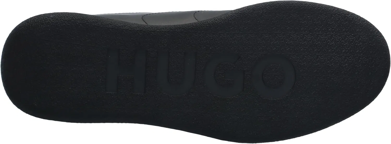 Мужские кожаные кроссовки HUGO Fly с чашеобразной подошвой, Raspberry Red — фото 4