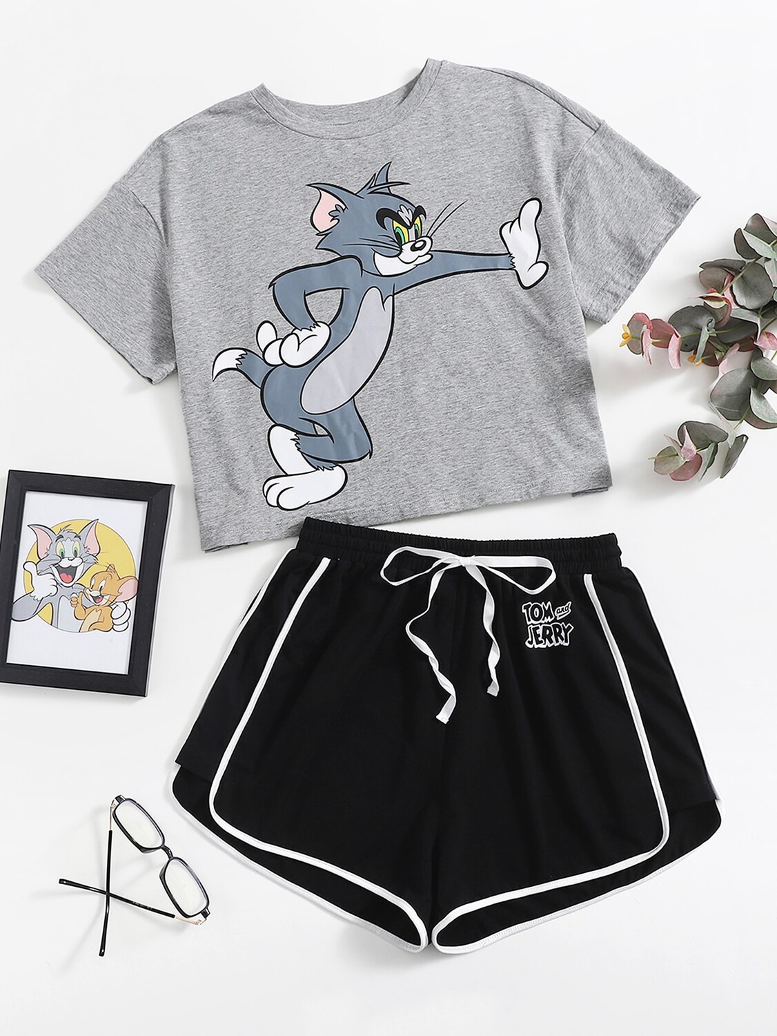

Женский пижамный комплект TOM & JERRY Tom & Jerry X Shein, мультиколор