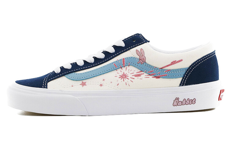 

Кроссовки Vans Style 36 Skateboarding Shoes Unisex Low-top Blue, белый
