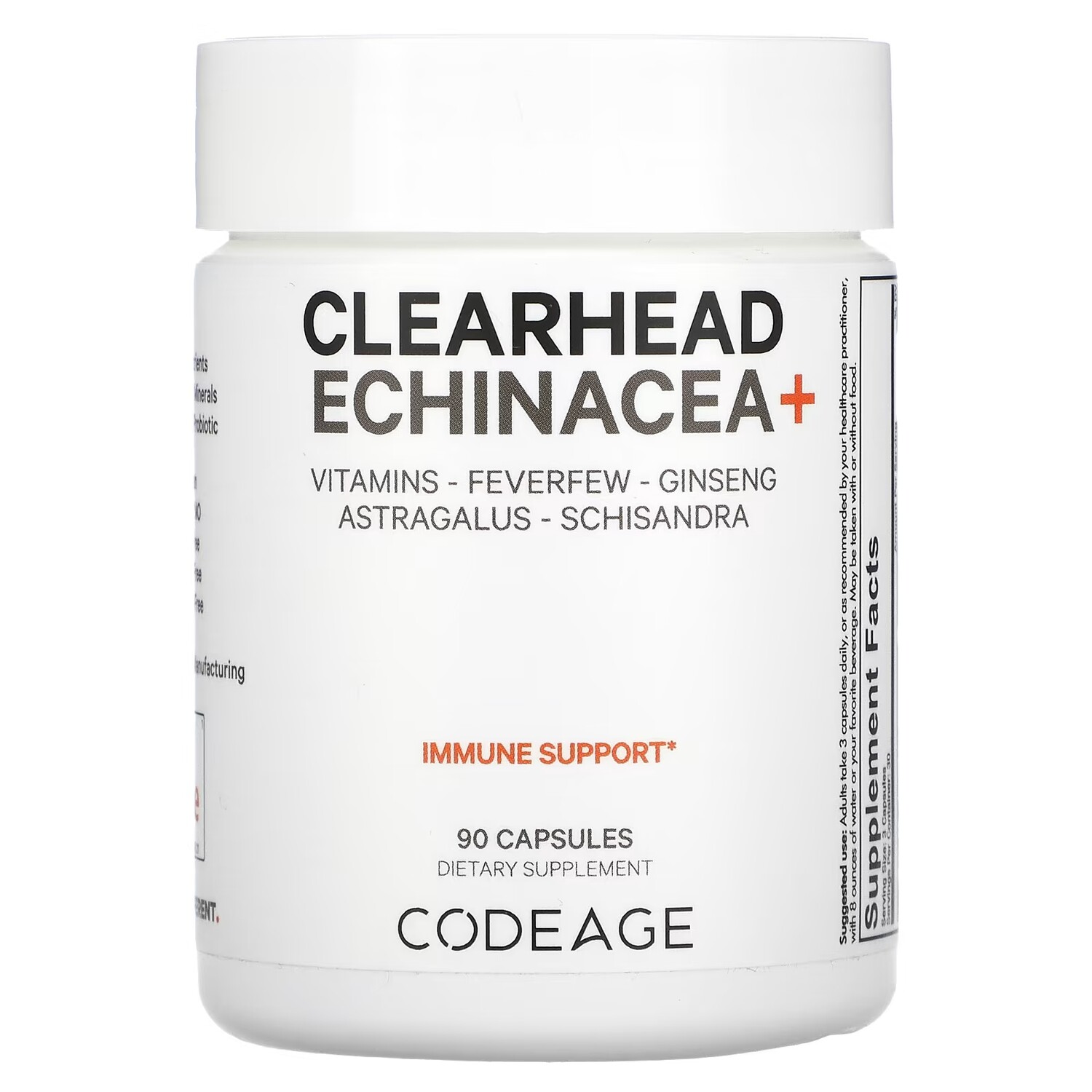 

Витамины Clearhead Эхинацея+ без сои, 90 капсул