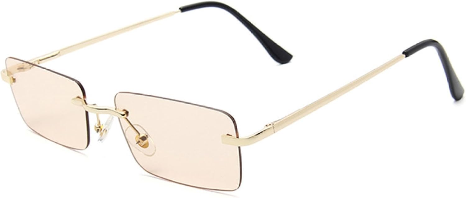 

Солнцезащитные очки с защитой UV400 | Маленькие безободковые очки с линзами конфетного цвета | для женщин и мужчин, для занятий спортом на открытом воздухе и вождения DSVIGF, 15