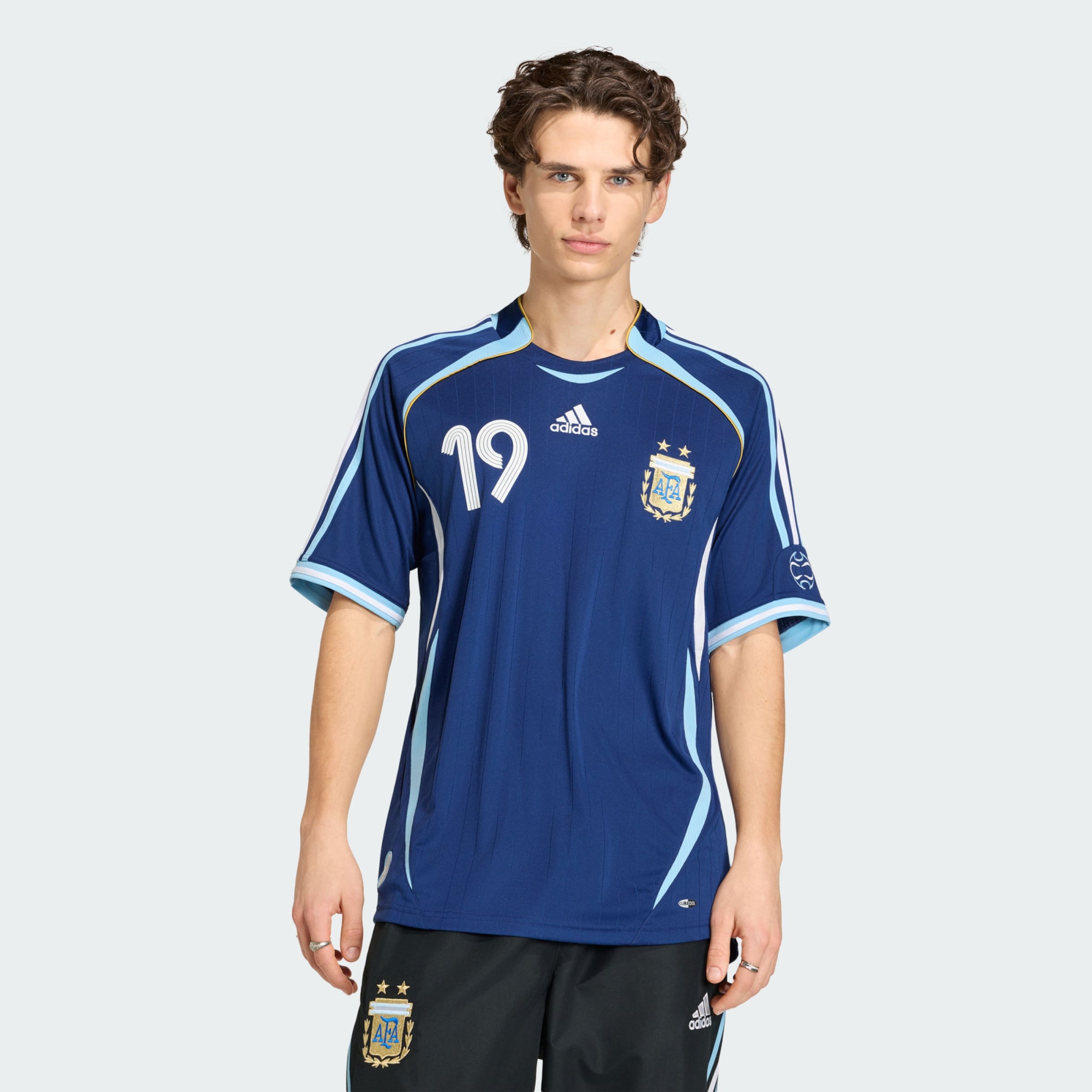 Adidas Performance Футболка 'Argentina Away 2006 Messi' в светло-синем и темно-синем цвете — фото 4