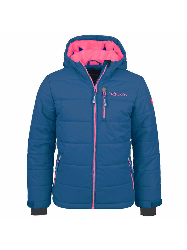 

Лыжная куртка Trollkids Hemsedal, цвет midnight blue/coral