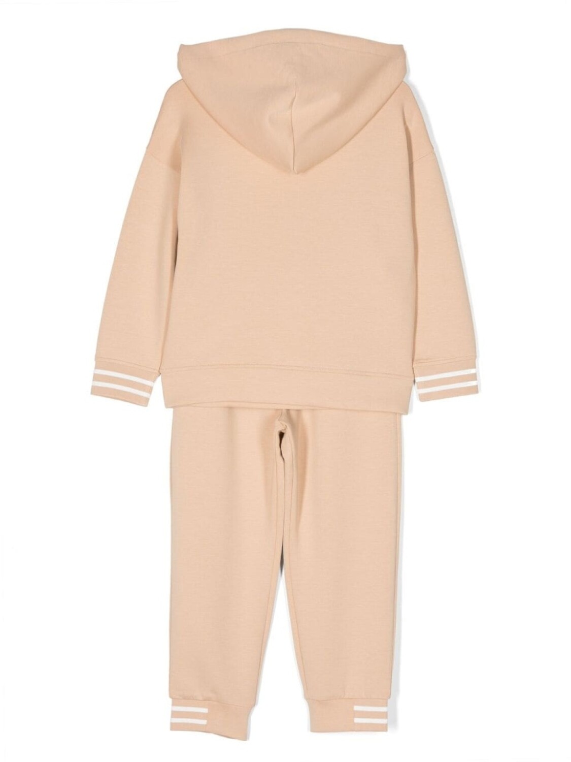Спортивный костюм с вышитым логотипом Emporio Armani Kids, бежевый — фото 2