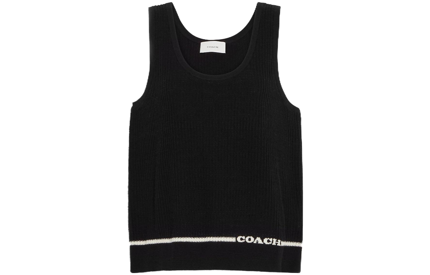 

COACH Женский черный топ Tank