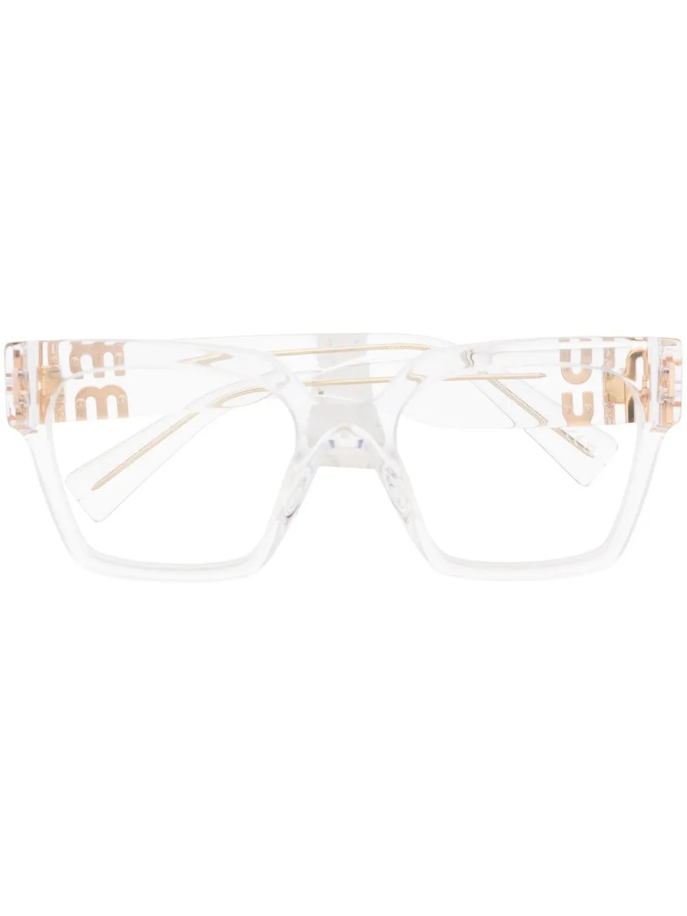 

Очки с логотипом Miu Miu Eyewear, нейтральный