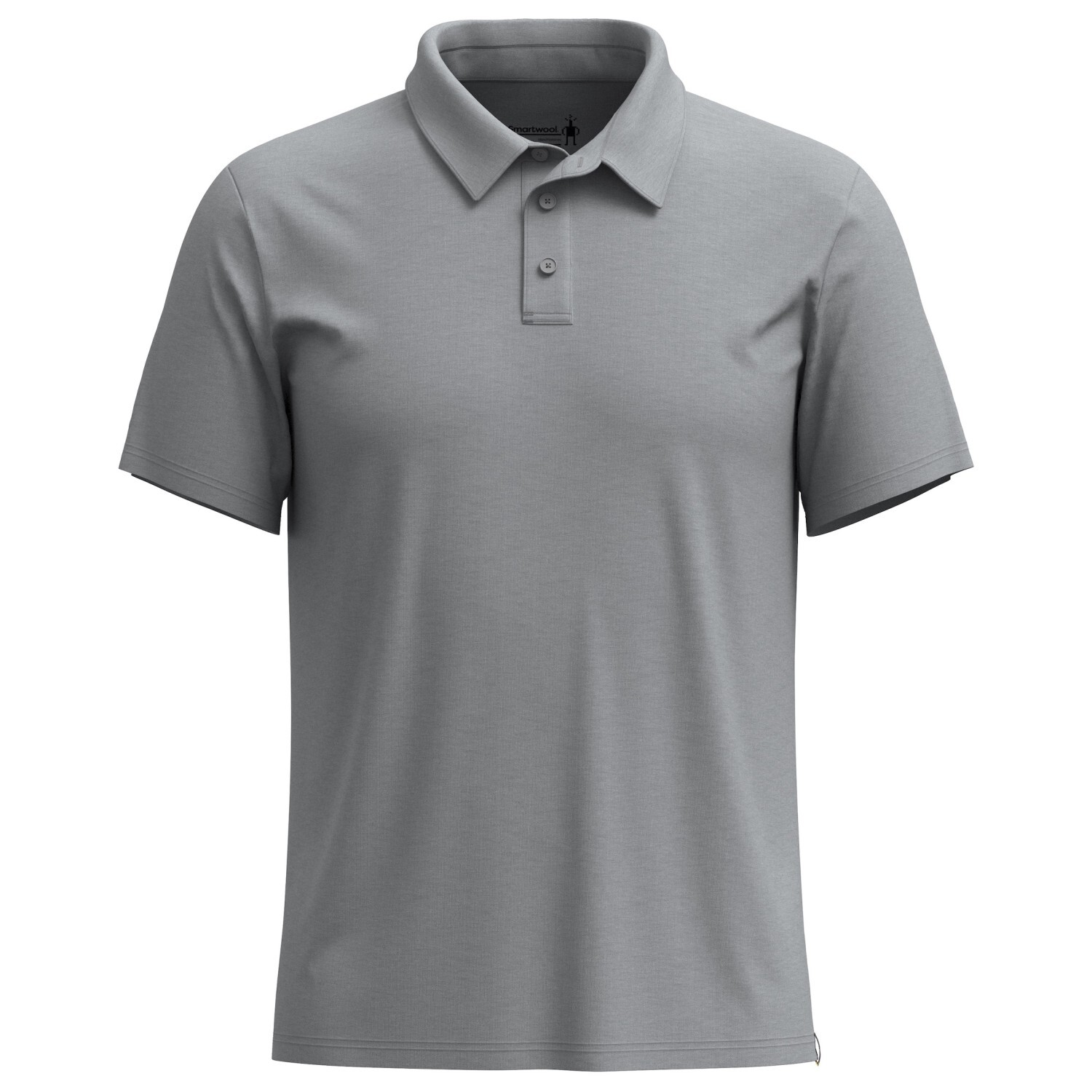 

Рубашка из мериноса Smartwool S/S Polo Merino/Cotton, цвет Light Gray Heather