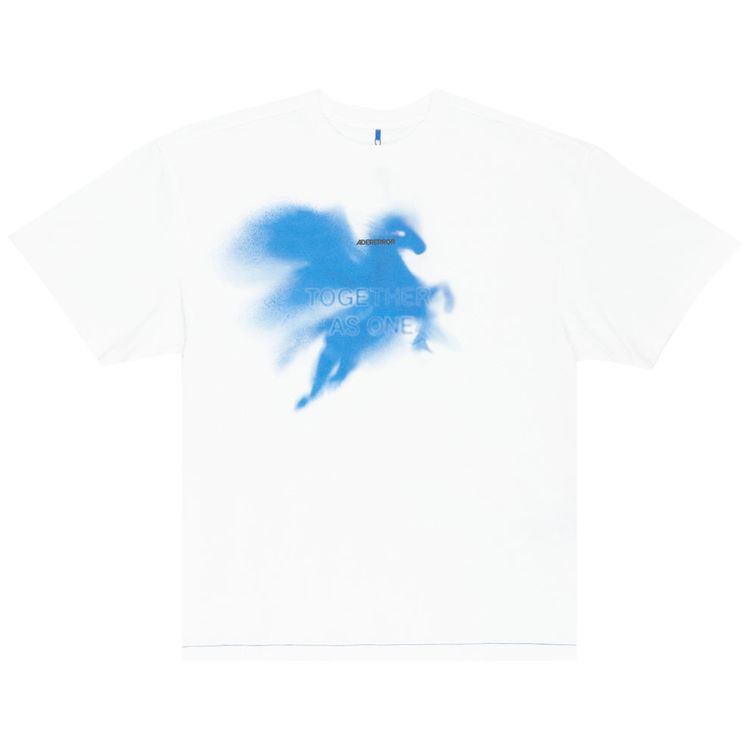 

Футболка Ader Error Semi-Oversized Fit T-Shirt 'Off White', кремовый