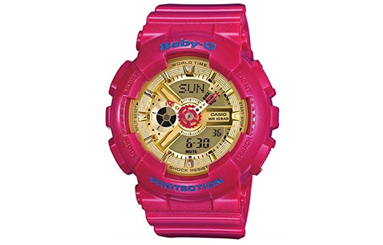 

CASIO Часы Women's BABY-G Gold Watch BA-111GGB-4A, Gold Dial