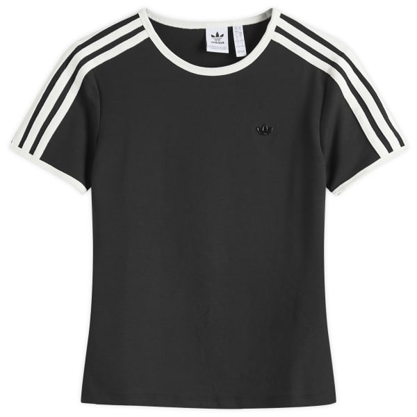

Футболка с тремя полосками Кали Adidas, черный