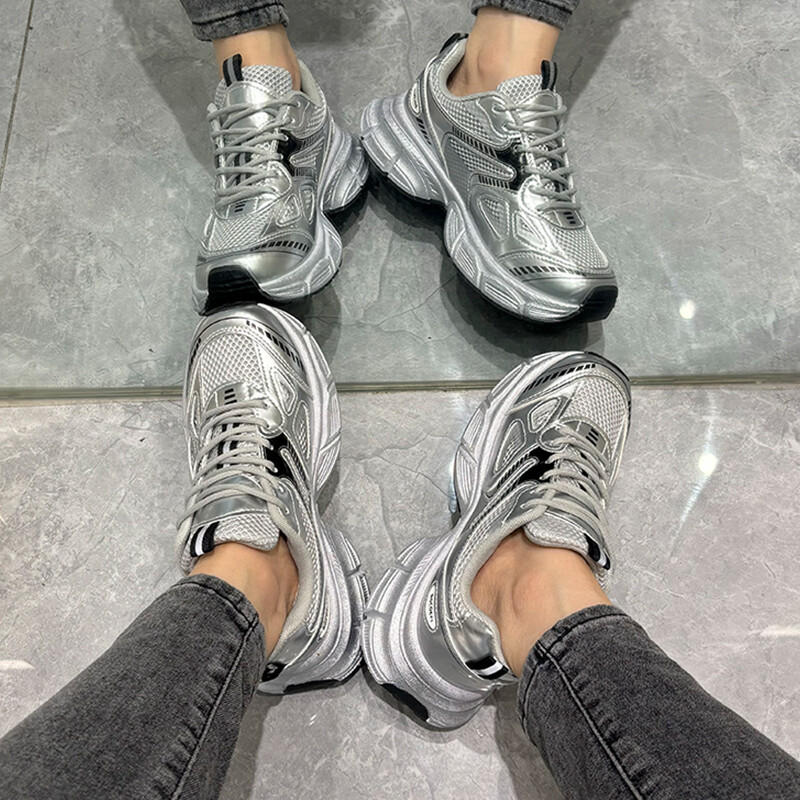 

Кроссовки женские Chunky High-Top Silver Be Good, серебряный