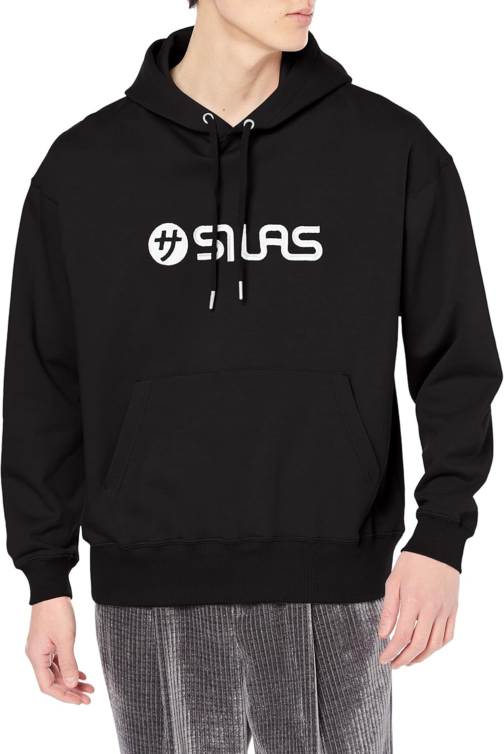 

Мужская толстовка с капюшоном Cyrus, модель Sauna Swheat HOODIE, удлиненный крой Silas, черный