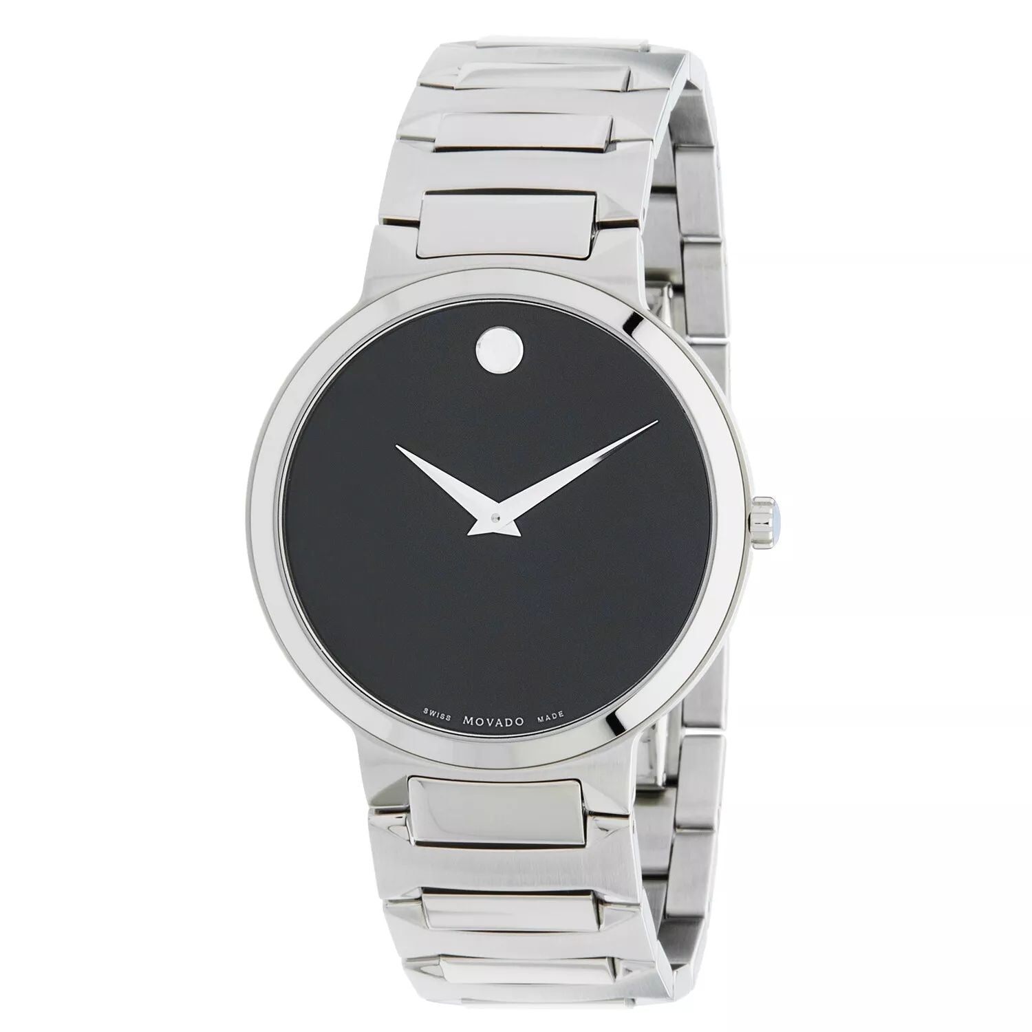 

Мужские кварцевые часы Movado Temo 38 мм, серебряный