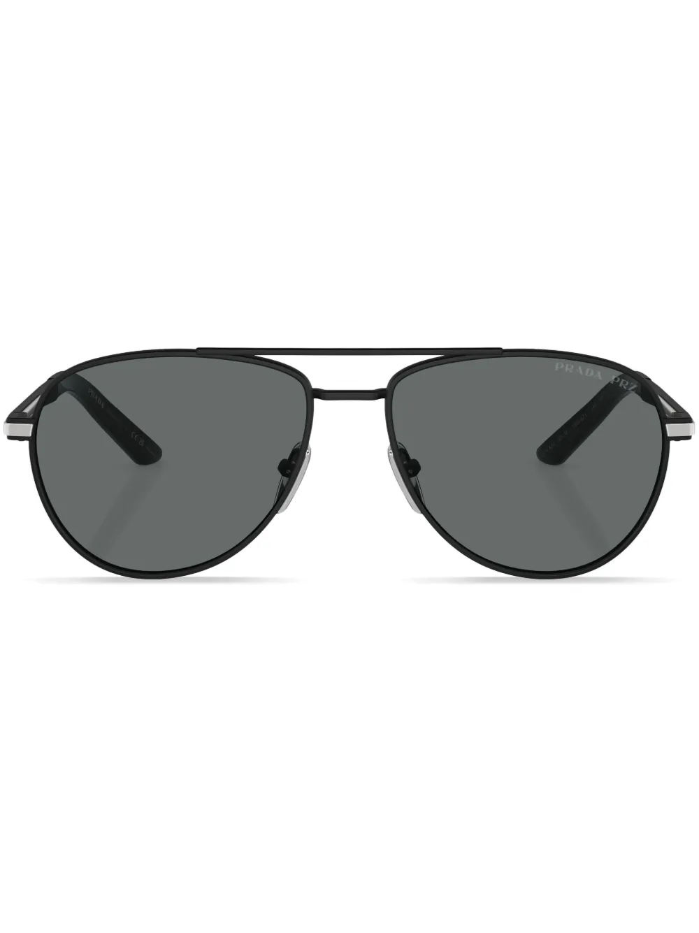 

Солнцезащитные очки-пилоты Prada Eyewear, черный