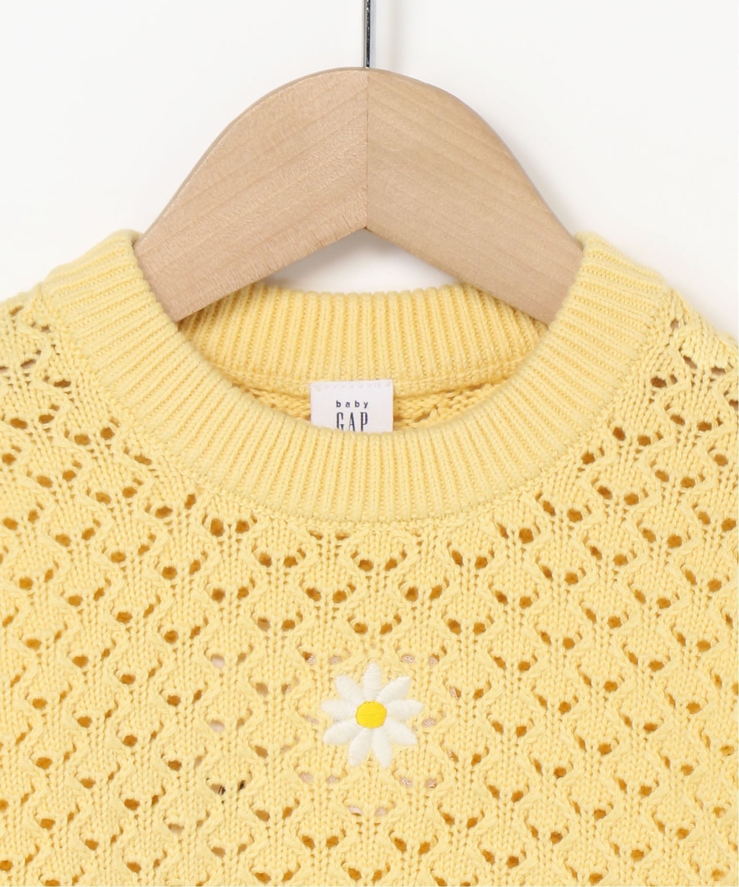 (K) Свитер с круглым вырезом (для малышей/младенцев) GAP, SPRING_YELLOW — фото 4