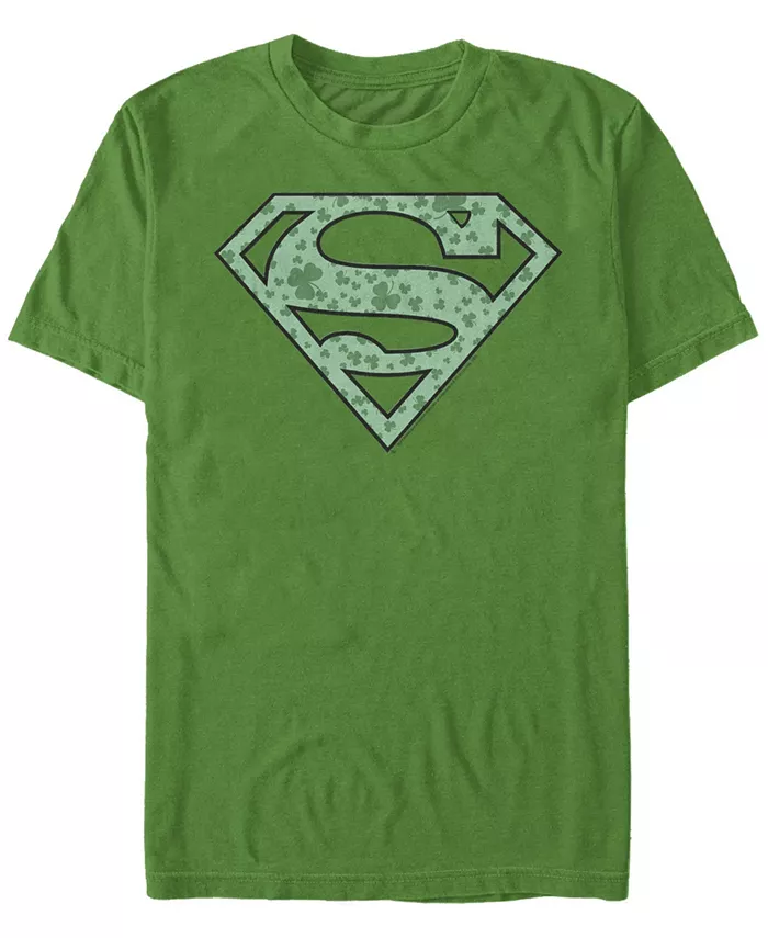 

Мужская футболка с коротким рукавом Superman Shamrock Fifth Sun, зеленый