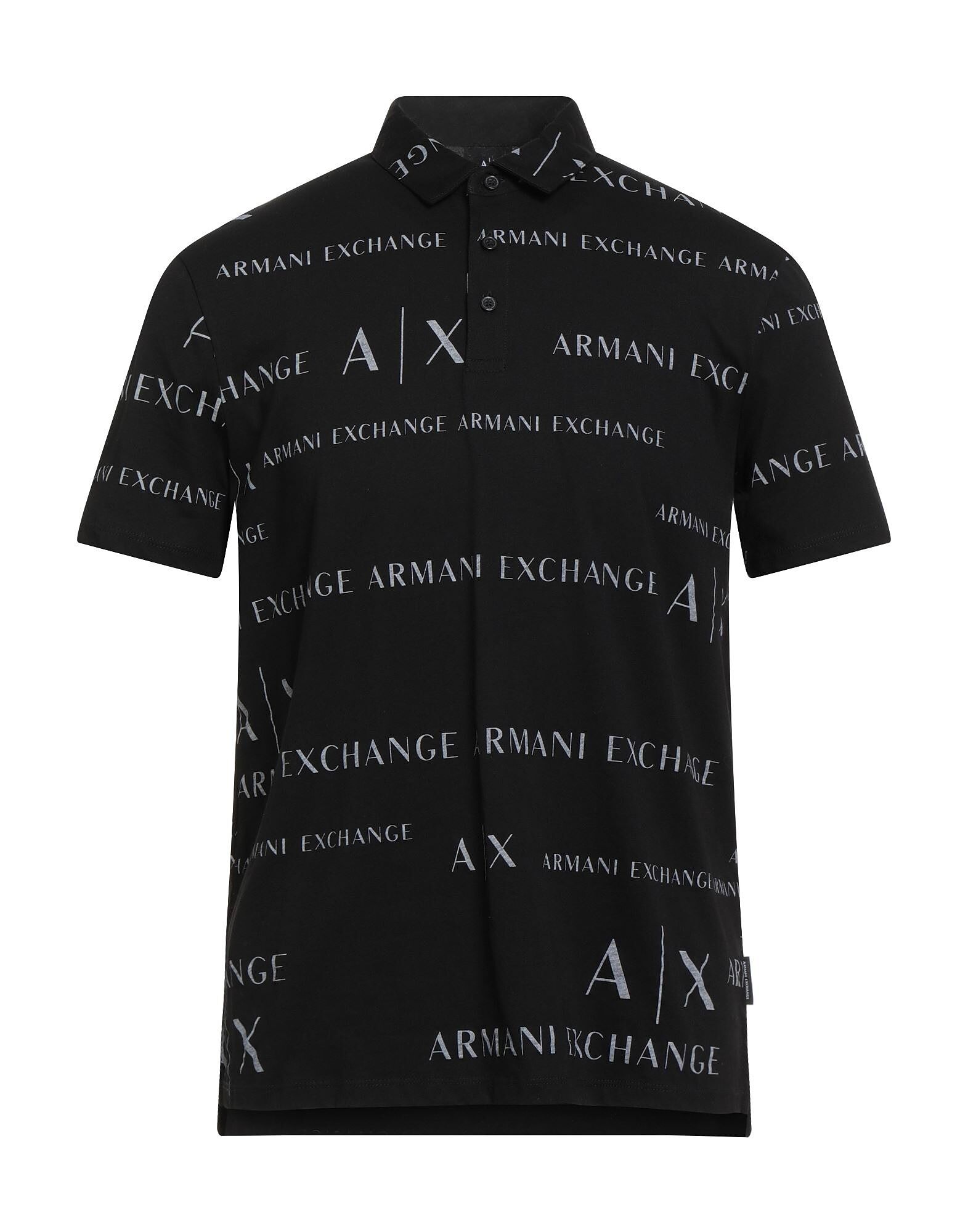 

Рубашка поло Armani Exchange, черный