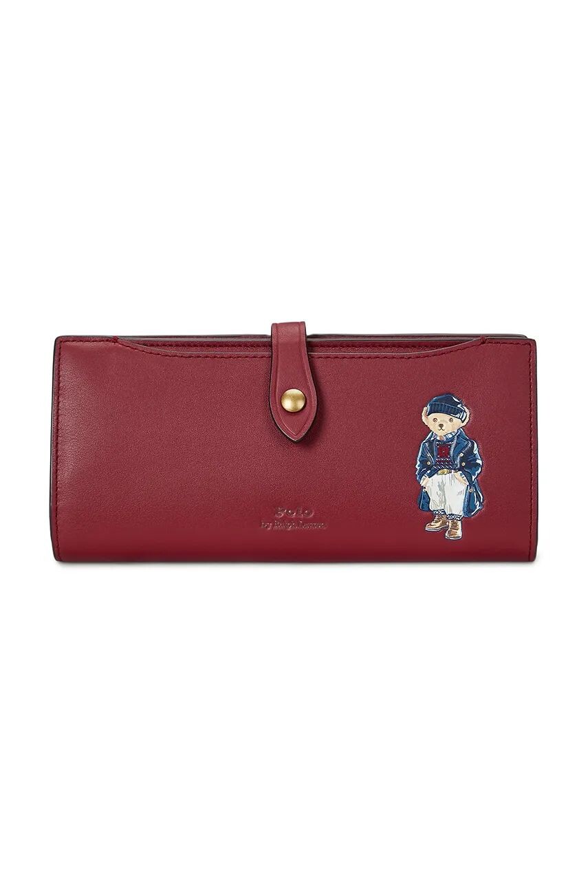

Кожаный кошелек Polo Ralph Lauren, красный